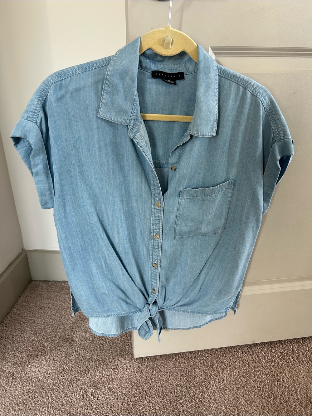 Sanctuary Light Blue Chambray Shirt